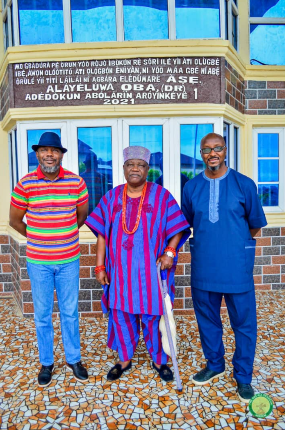 From left to right: Sir Gbolahan Olayomi, Founder and CEO of Wowbii Interactive; Oba (Dr) Adedokun Abolarin; Oladapo Akande, Co-founder and Editor in Chief of EduTimes Africa