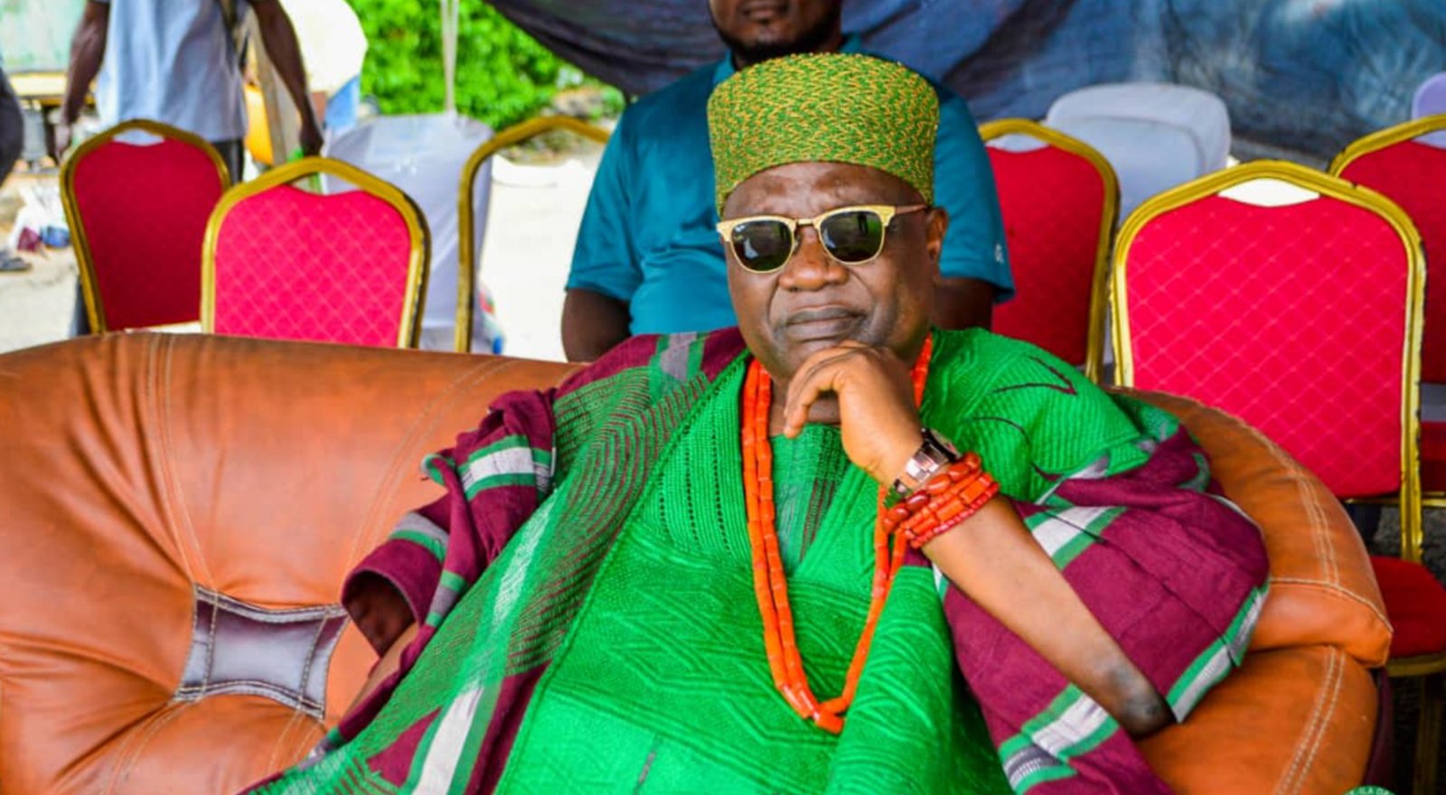 His Royal Majesty, Oba (Dr.) Adedokun Abolarin, the Òràngún of Òkè-Ìlá (Aroyinkeye 1) in Osun State. He is the founder and proprietor of Abolarin College.