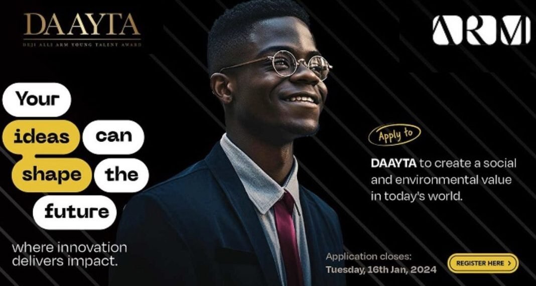 Deji Alli ARM Young Talent Award (DAAYTA) 2025