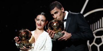 Rodri wins Ballon d’Or 2024: Man City midfielder pips Vinicius Junior to crown as Barcelona star Aitana Bonmati wins women’s award