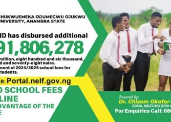 COOU Secures Additional ₦91.8 Million NELFUND Disbursement for Students’ School Fees
