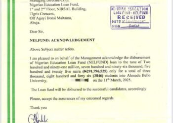 ABU Acknowledges Receipt of N291.8m Education Loan Disbursement for 3,846 Students